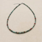 African Turquoise "Stone of Evolution" Necklace & Bracelet Set: Growth & Protection