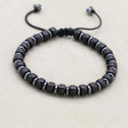 Pulsera de Concha de Coco con Mantra de Protección y Paz