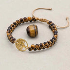 Tiger's Eye Tree of Life Bracelet: Confidence & Protection Talisman