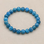 Inspiration and Growth: Blue Apatite Manifestation Catalyst Bracelet