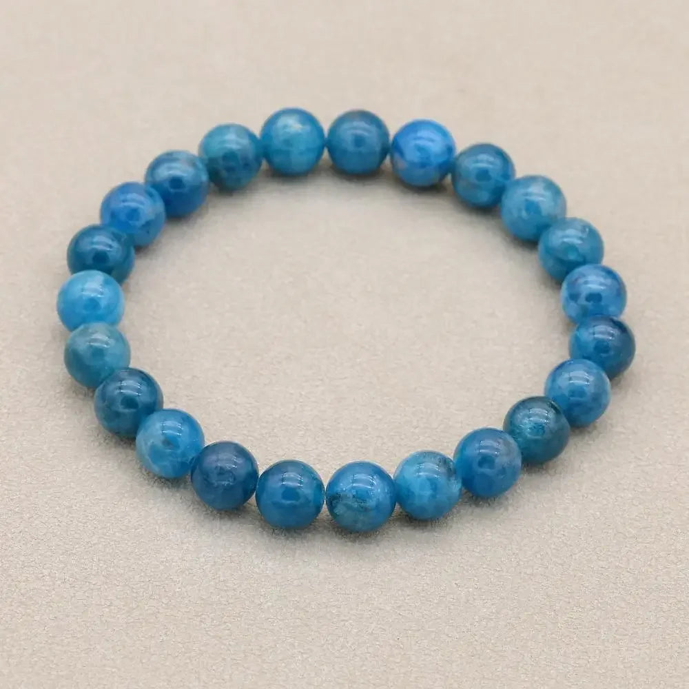 Inspiration and Growth: Blue Apatite Manifestation Catalyst Bracelet