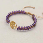 Amethyst Tree of Life Bracelet: Wisdom & Inner Peace Talisman