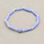 Blue Agate Serenity Bracelet Set: Calm & Clarity Trio (3 PCS)