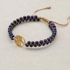 Blue Tiger's Eye Tree of Life Bracelet: Focus & Courage Talisman
