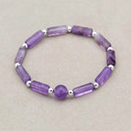 Amethyst Wisdom Bracelet Set: Serenity & Protection Trio (3 PCS)