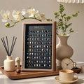 100 Kinds of Natural Mineral Gemstones Specimen Frame: Nature's Encyclopedia Wall Art