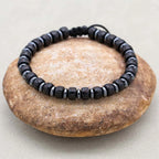 Pulsera de Concha de Coco con Mantra de Protección y Paz