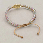 Eyelash Evil Eye Fluorite Bracelet: Intuition & Spiritual Shield
