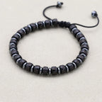 Pulsera de Concha de Coco con Mantra de Protección y Paz
