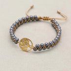 Hematite Tree of Life Bracelet: Grounding & Focus Talisman