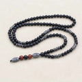 Men's Matte Onyx & Hematite Grounding Necklace: Strength and Inner Balance